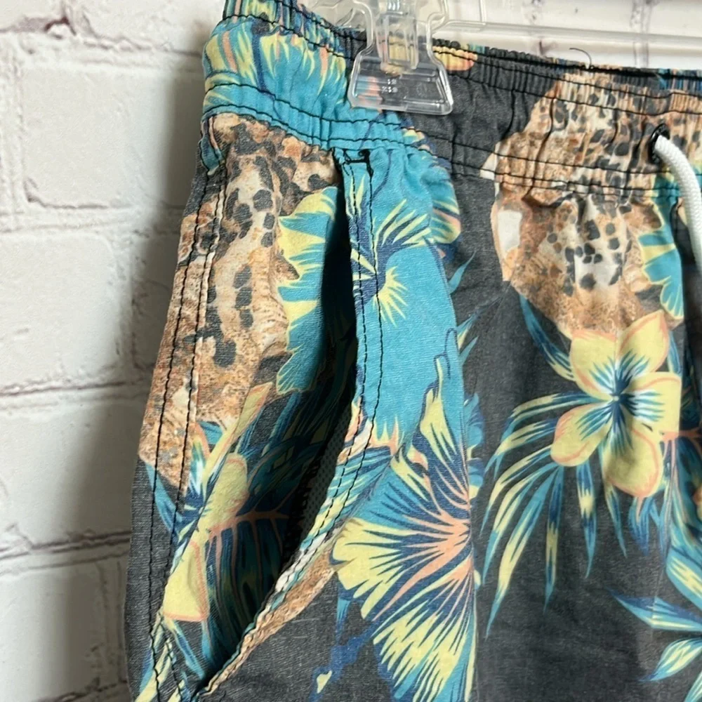 Ezekiel Jungle Cat Print Swim Trunks